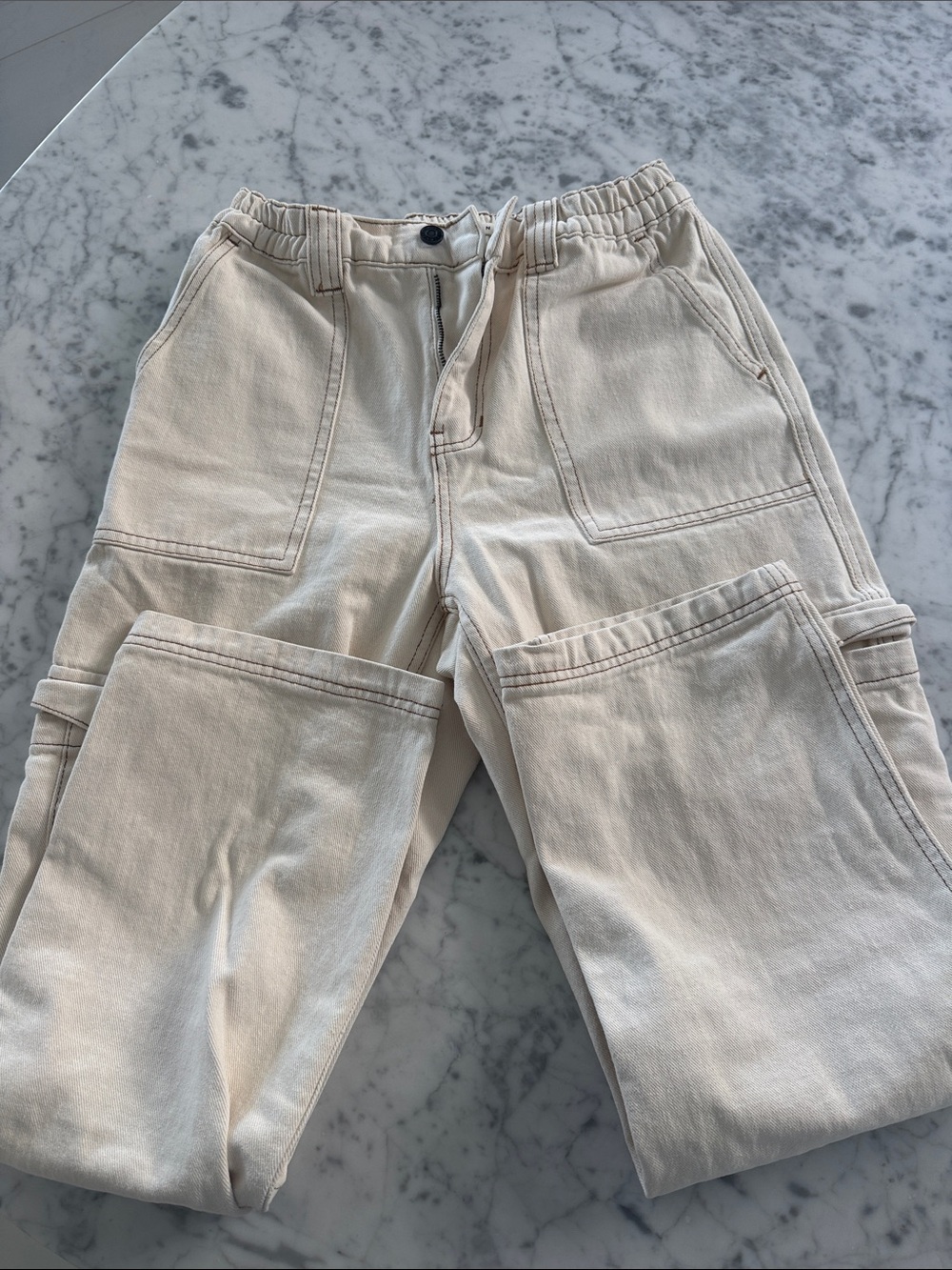 Pacsun Cream Cargo Pants